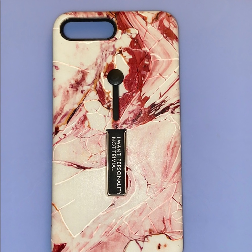 Pink marble I phone 7/8 plus case